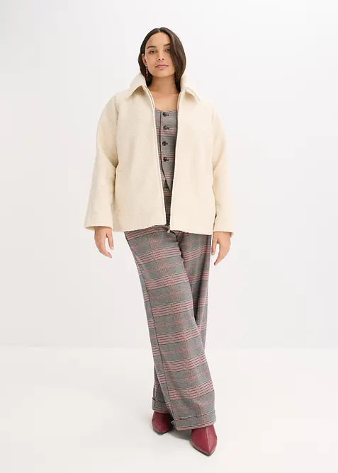 Bomberjakke i myk bouclé, bonprix