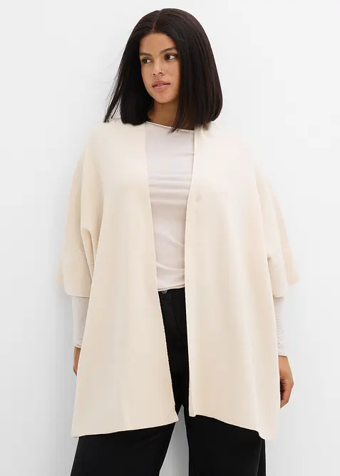 Oversized strikkecape, bonprix
