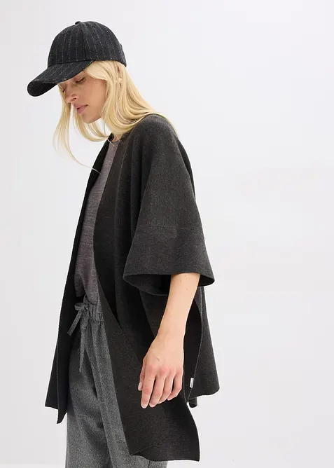 Oversized strikkecape, bonprix