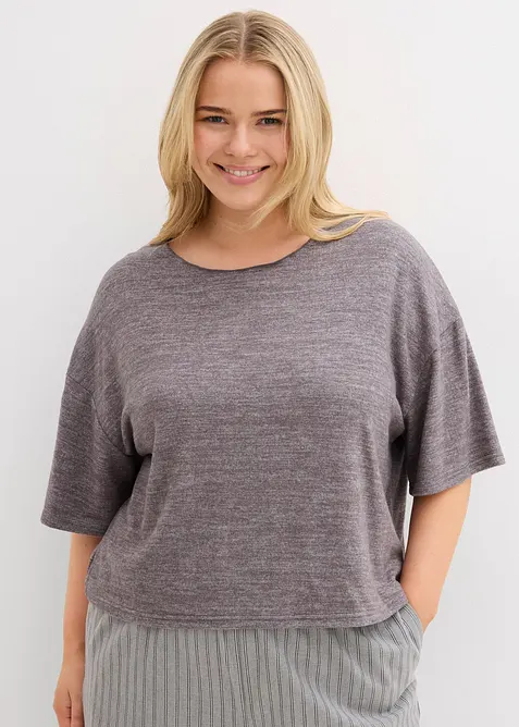 Kort topp i boxy passform, bonprix