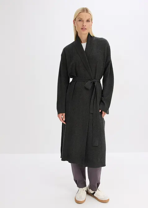 Strikket kåpe av myk viskosemiks, bonprix