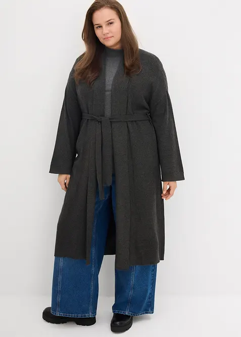 Strikket kåpe av myk viskosemiks, bonprix