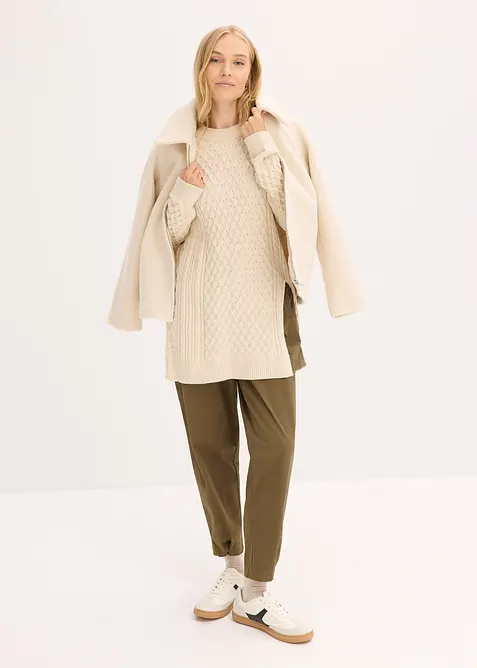 Lang genser i lett viskosemiks, bonprix