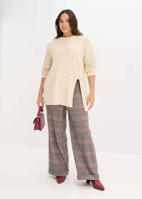 Lang genser i lett viskosemiks, bonprix