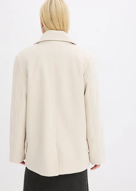 Caban-jakke i ullstil, bonprix
