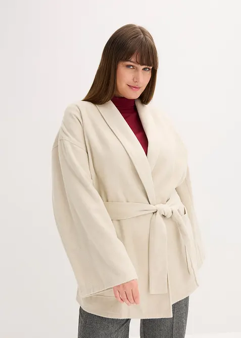 Jakke i ull look, bonprix