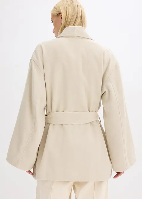 Jakke i ull look, bonprix