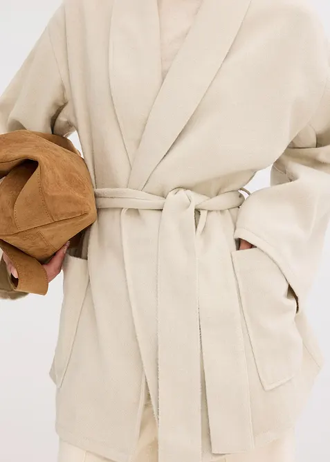 Jakke i ull look, bonprix