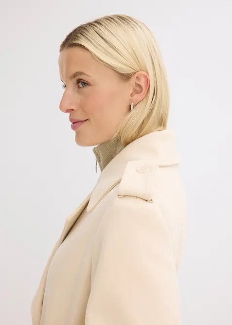 Trenchcoat i ullstil, bonprix