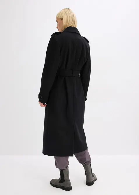 Trenchcoat i ullstil, bonprix