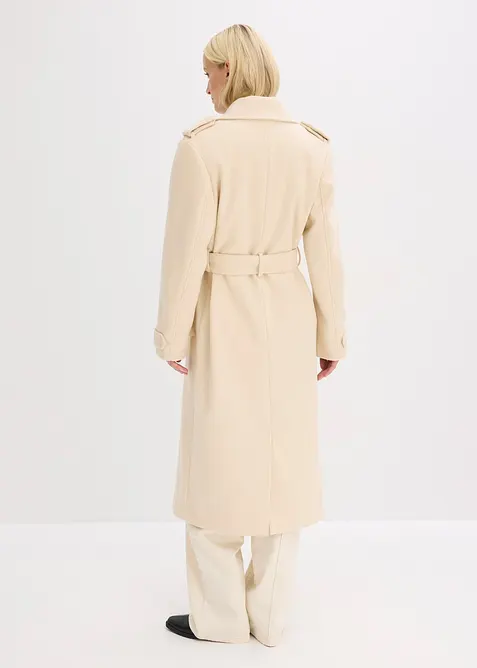 Trenchcoat i ullstil, bonprix