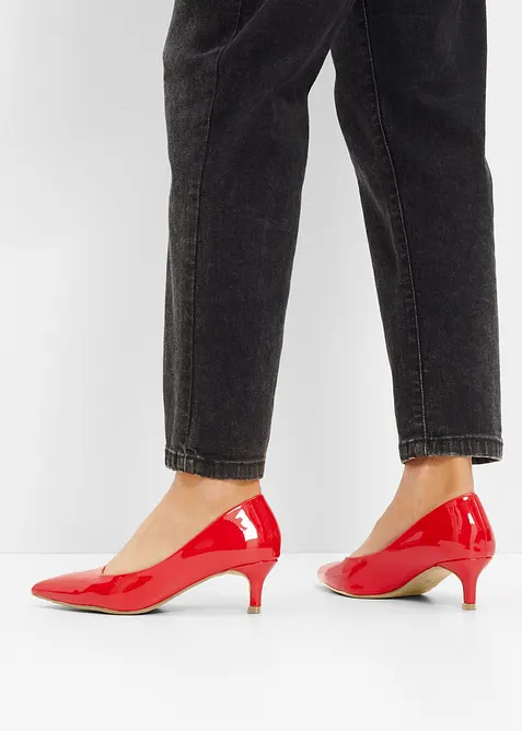Pumps i lakk-look, bonprix