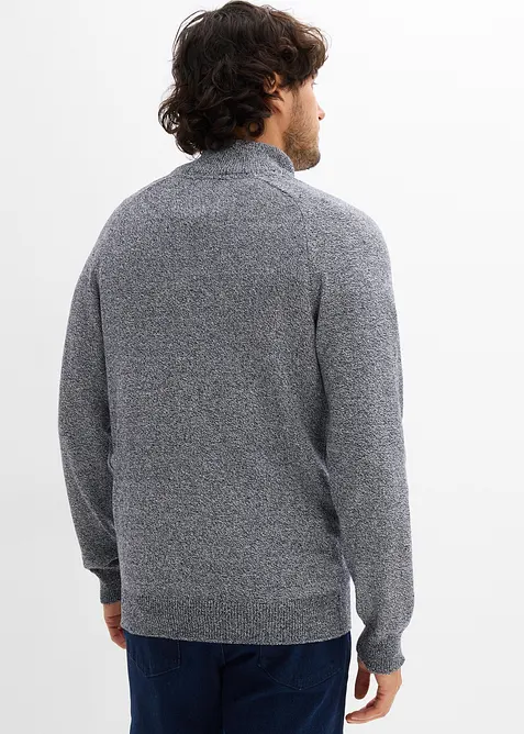 Half zip-genser med resirkulert bomull, bonprix