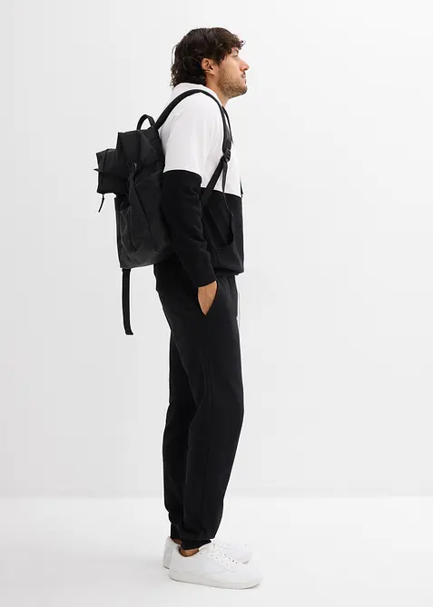 Joggebukse med brede, elastiske ribbekanter, bonprix