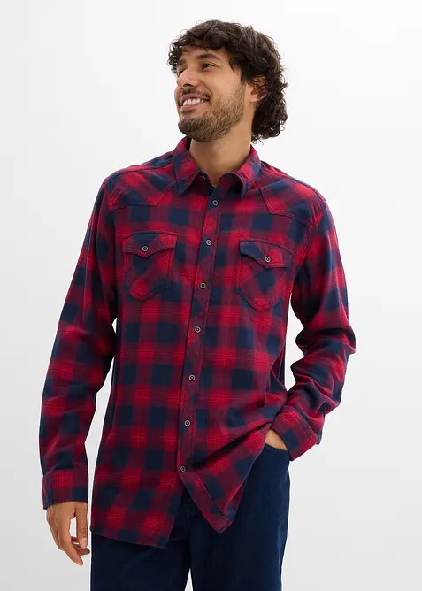 Flanellskjorte i 100% bomull, bonprix