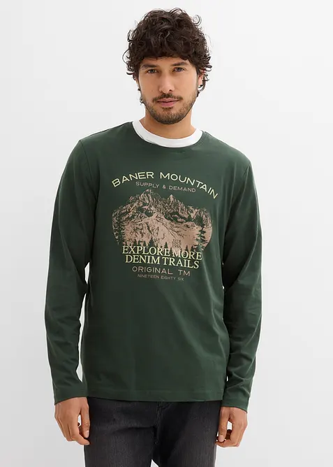 Langermet shirt (2-pack), bonprix