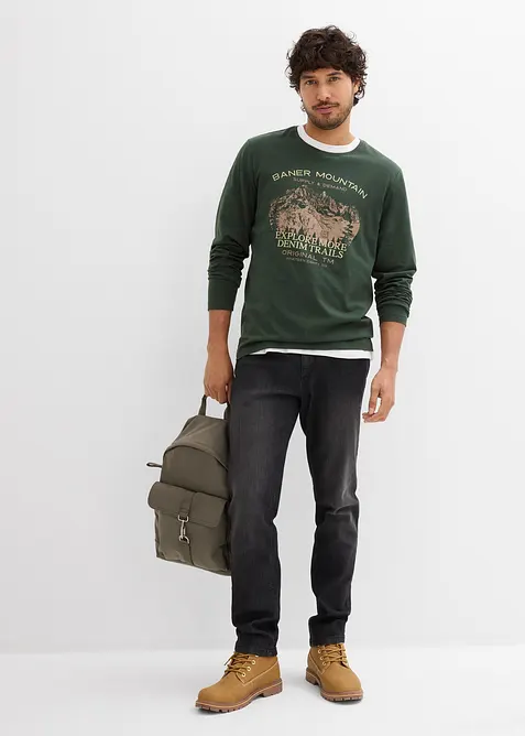 Langermet shirt (2-pack), bonprix