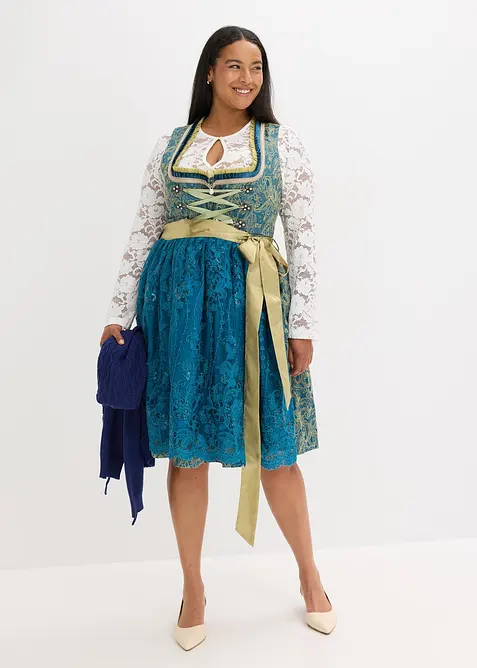 Dirndl med paljett-forkle (2-delt sett), bonprix