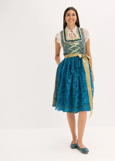 Dirndl med paljett-forkle (2-delt sett), bonprix