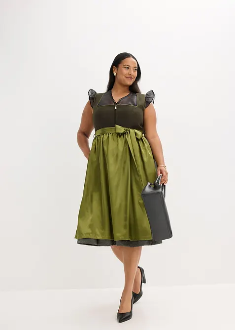 Dirndl og forkle (2-delt sett), bonprix