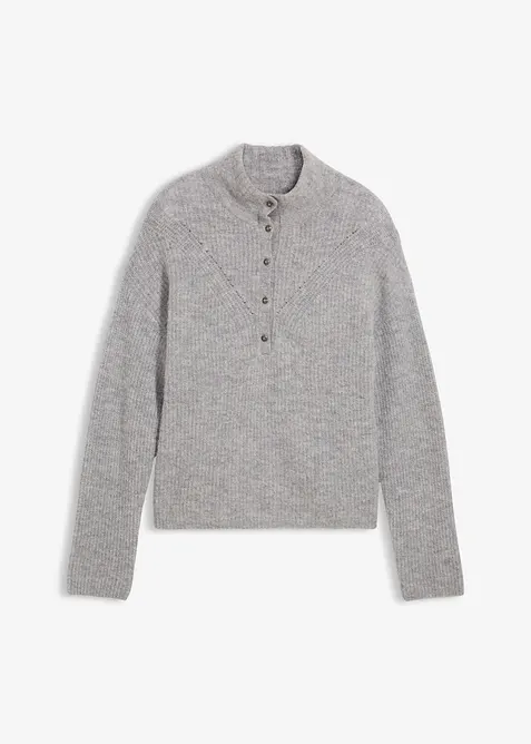 Oversized ullgenser med alpakka, bonprix