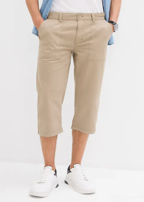 Lang bermudashorts i ren bomull, Regular Fit, bonprix