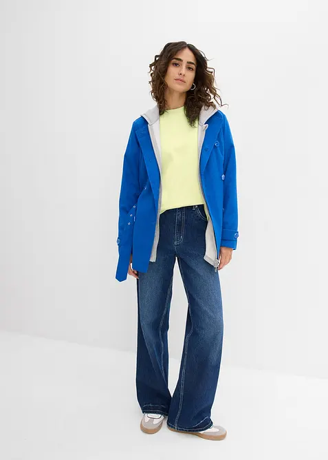 Oversized topp i formstabil, 100% økologisk bomull, bonprix