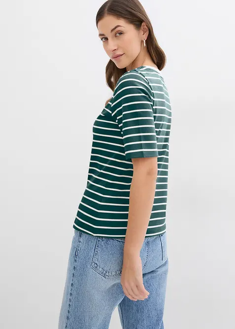 T-skjorte i formstabil, 100% &oslash;kologisk bomull, bonprix