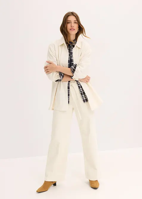 Kordfløyelsskjorte i bomull, bonprix