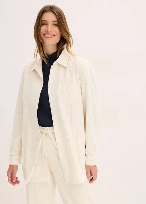 Kordfløyelsskjorte i bomull, bonprix