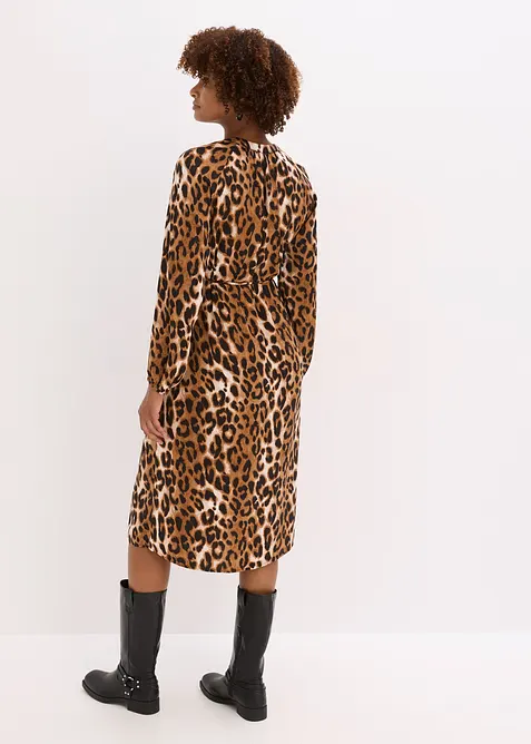 Midikjole av lett sateng, bonprix