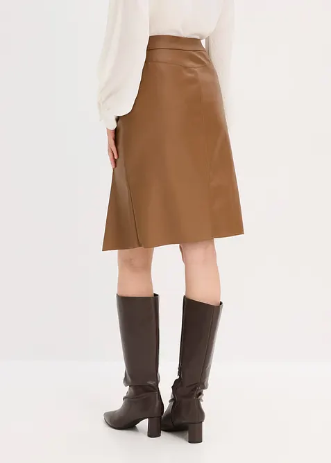 Blyantskjørt i skinnimitasjon, bonprix