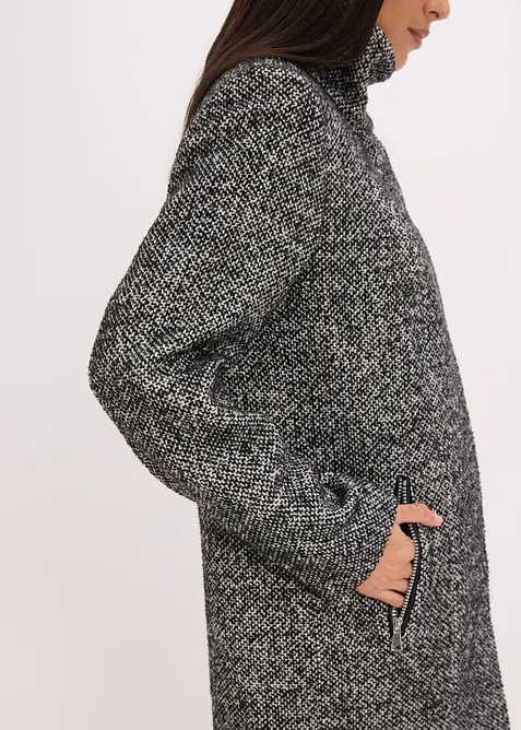 Ledig, kort k&aring;pe i ull-stil, bonprix