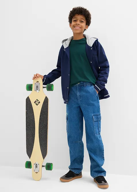 Langermet topp med økologisk bomull (3-pack), bonprix