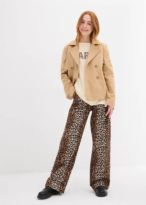 Langermet topp i 100% økologisk bomull, bonprix