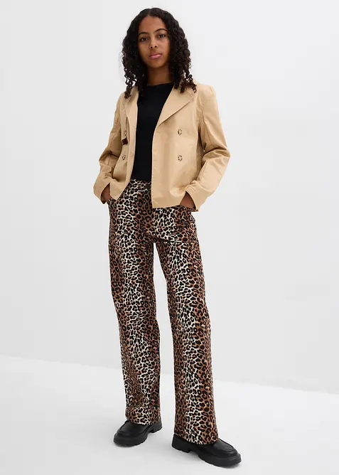 Wide Leg-jeans Mid Waist, bonprix