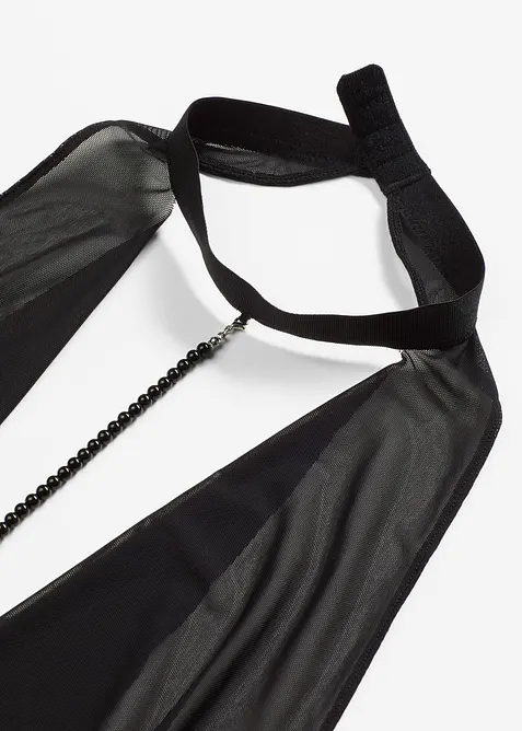 Body ouvert med wetlook, bonprix