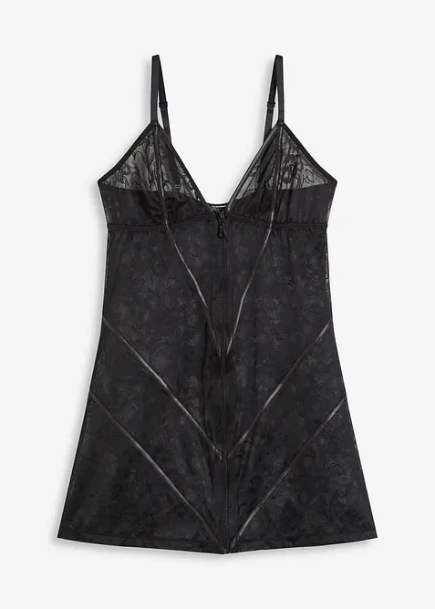 Kjole i blondemateriale med glidelås, bonprix