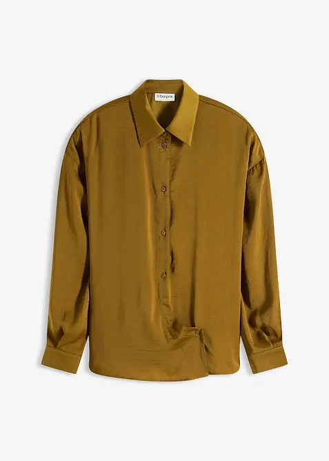 Skjorte i tynn sateng, bonprix