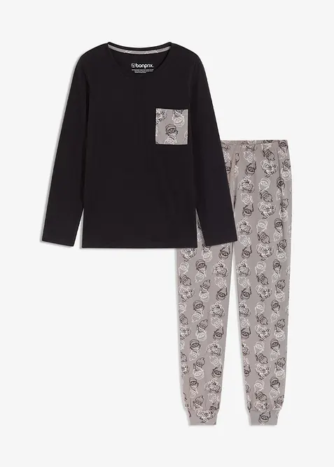 Pyjamas i 100% bomull, bonprix