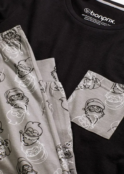 Pyjamas i 100% bomull, bonprix