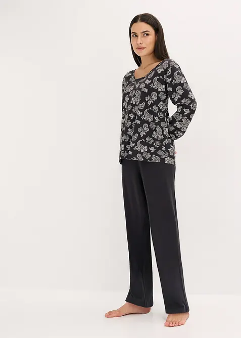 Pyjamas i 100% bomull, bonprix
