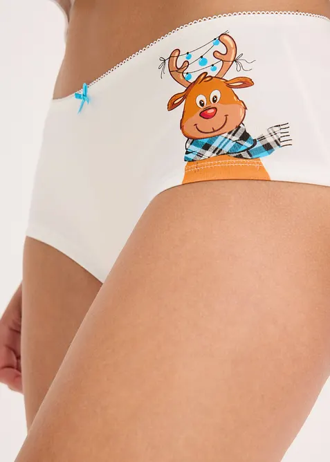 Truse med høyt liv og bomull (4-pack), bonprix