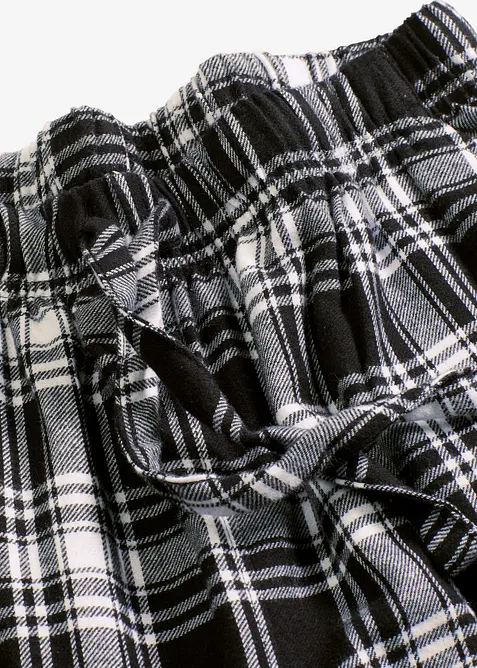 Vevet pyjamasbukse av flanell, bonprix