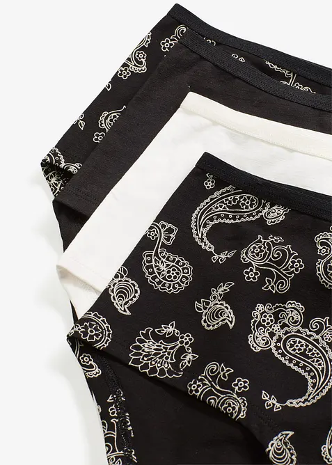 Maxipanty av økologisk bomull (4-pack), bonprix