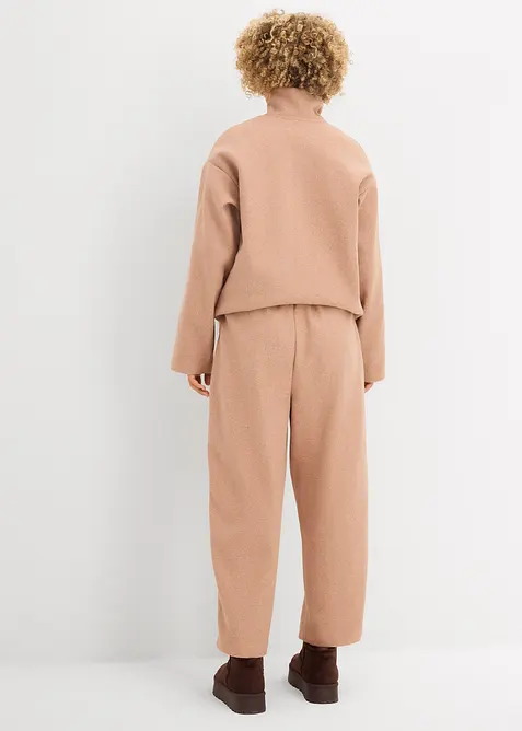 Barrel bukse i ullstil, bonprix