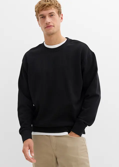 Oversized sweatshirt i 100% økologisk bomull, bonprix