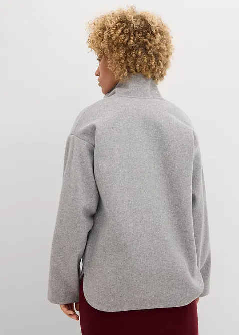 Oversized genser i ullstil, bonprix