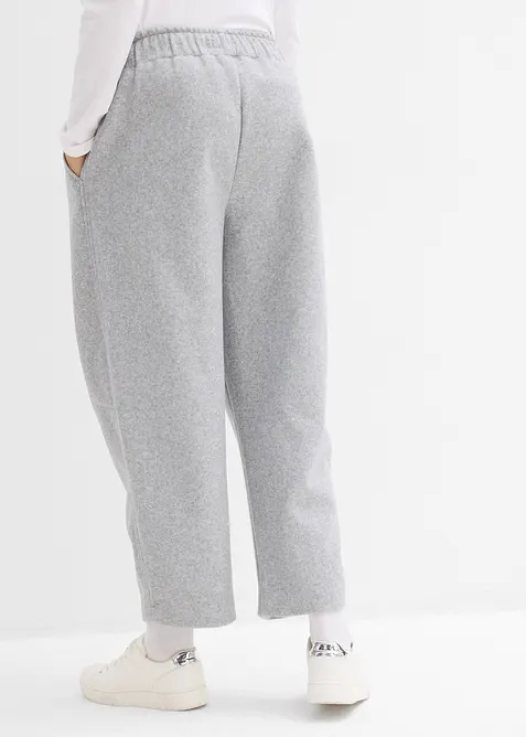 Barrel bukse i ullstil, bonprix