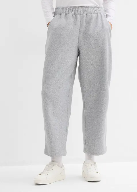 Barrel bukse i ullstil, bonprix